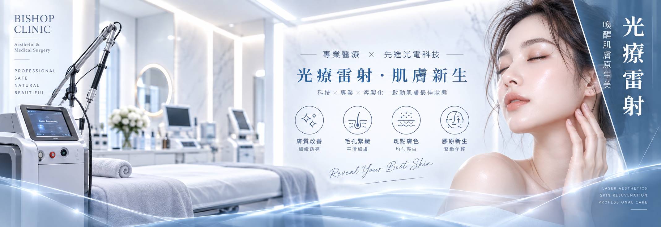 美膚達人陳怡安醫師領軍｜各式光療雷射電音波保養